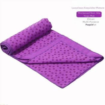 Joga dvielis – pretslīdošs, ar drukātu dizainu, sviedru uzsūcošs, vidēja biezuma, svars 1.0 kg, piemērots fitnesam