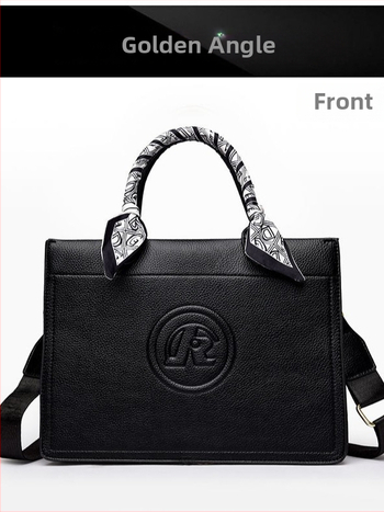 PU кожена дамска чанта за рамо – модерна стилна визия, хоризонтална квадратна форма, цип, полиестерна подплата, вътрешен джоб за телефон