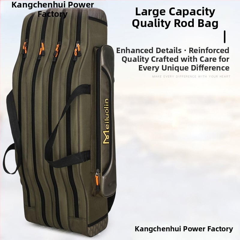 Jūrinės meškerės krepšys su dviejų ir trijų sluoksnių skyriais, Nėra atsparus vandeniui, Žvejybos įrangos krepšys