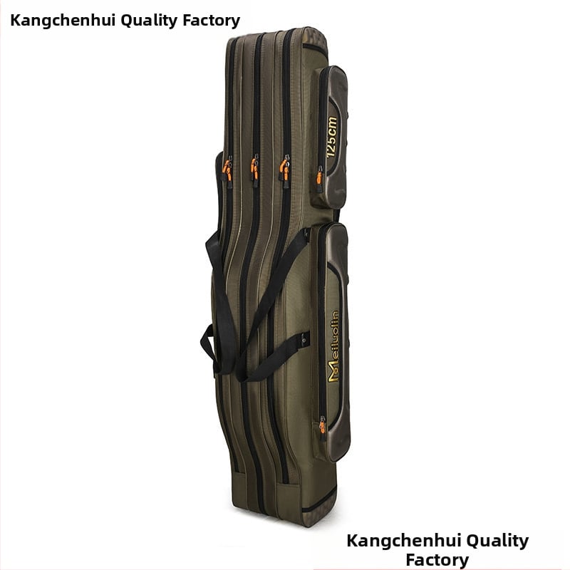 Jūrinės meškerės krepšys su dviejų ir trijų sluoksnių skyriais, Nėra atsparus vandeniui, Žvejybos įrangos krepšys