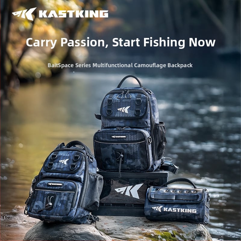 Castin žvejybos kuprinė, nailoninė konstrukcija, nėra atspari vandeniui