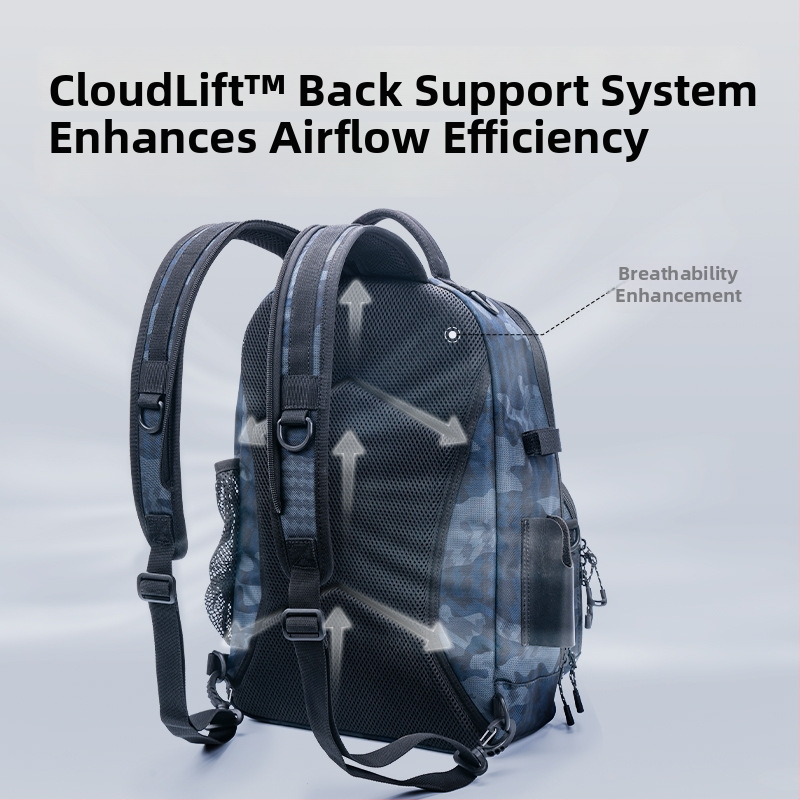 Castin žvejybos kuprinė, nailoninė konstrukcija, nėra atspari vandeniui