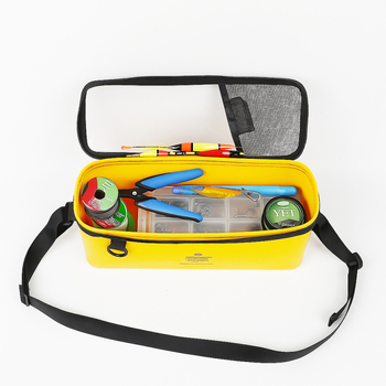 Marjaqe Žvejybos įrangos laikymo krepšys – PVC medžiaga, vieno peties diržas, atsparus vandeniui, tvirtas plieno žiedas