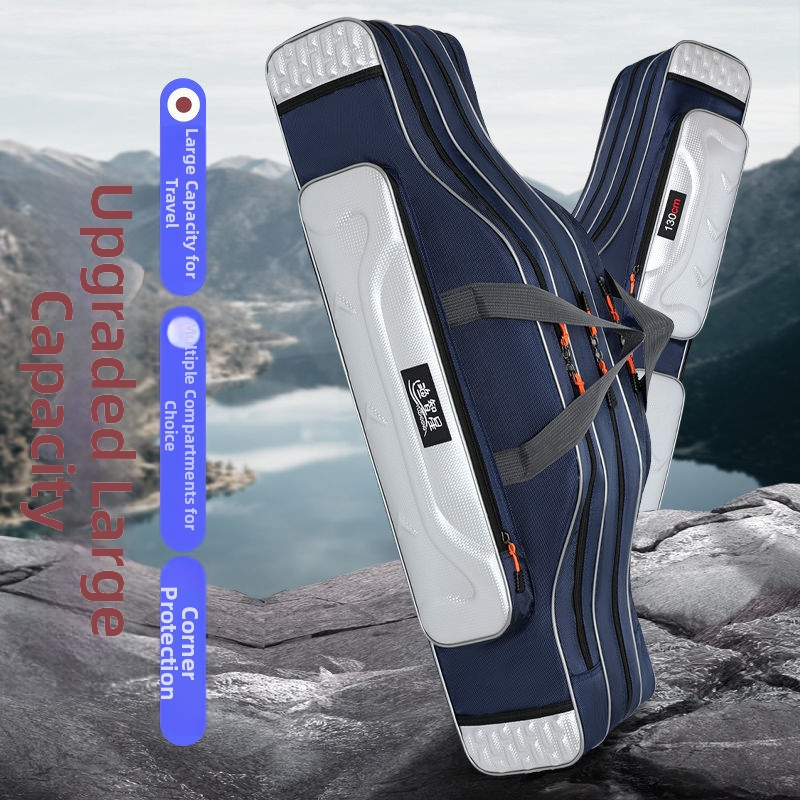 Žvejybos meškerės krepšys – PVC medžiaga, Nėra atsparus vandeniui, Įrangai ir masaloms laikyti