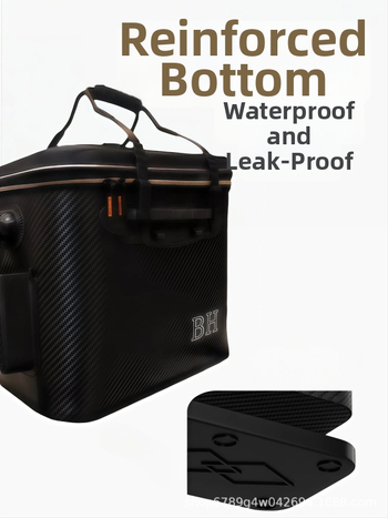 Kokkupandav ämber elavate kalade jaoks suure mahutavusega - EVA materjal, ristkülikukujuline kaas, bruto kaal 8 kg