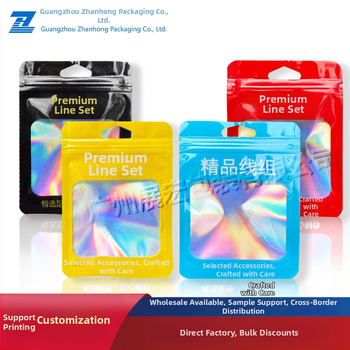 Žvejybos kabliuko įpakavimo maišelis, skaidrus ZIP maišelis, 3 cm užsegimas, naujas materialas, kilmė Guangzhou