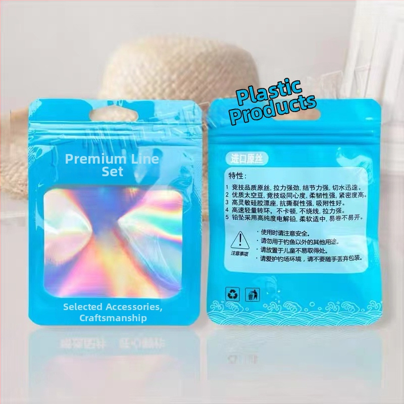 Žvejybos kabliuko įpakavimo maišelis, skaidrus ZIP maišelis, 3 cm užsegimas, naujas materialas, kilmė Guangzhou