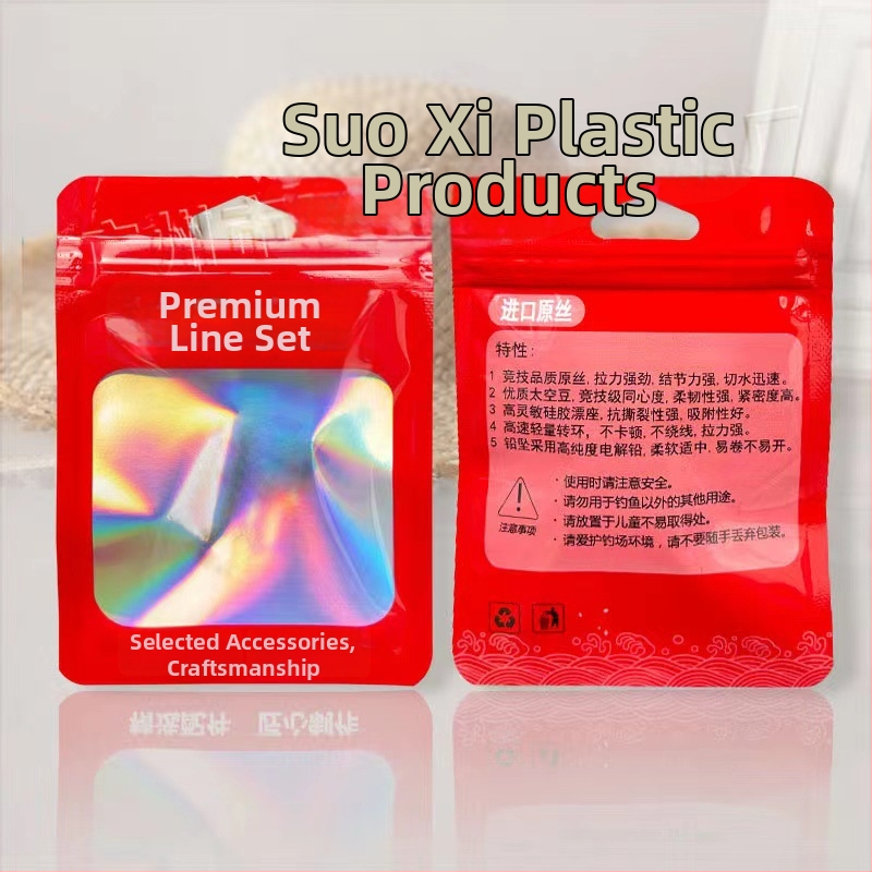 Žvejybos kabliuko įpakavimo maišelis, skaidrus ZIP maišelis, 3 cm užsegimas, naujas materialas, kilmė Guangzhou