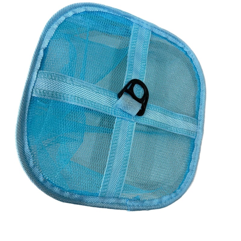 Kokkupandav nailonist kalastusvõrk-kott tiheda ruudustikuga, kiire kuivatamine