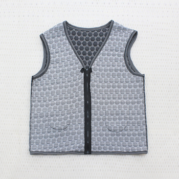 Γιλέκο με γραφένιο μικρο-ηλεκτρικό θέρμανση για χειμώνα και φθινόπωρο - Unisex, ύφασμα μπαμπού με σπάντεξ 59%, διπλή επένδυση από ίνες ακέτα, V-λαιμό, φροντίδα υγείας, εξωτερική χρήση