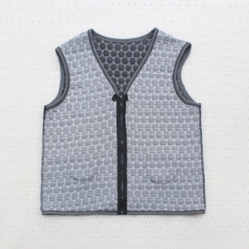 Γιλέκο με γραφένιο μικρο-ηλεκτρικό θέρμανση για χειμώνα και φθινόπωρο - Unisex, ύφασμα μπαμπού με σπάντεξ 59%, διπλή επένδυση από ίνες ακέτα, V-λαιμό, φροντίδα υγείας, εξωτερική χρήση