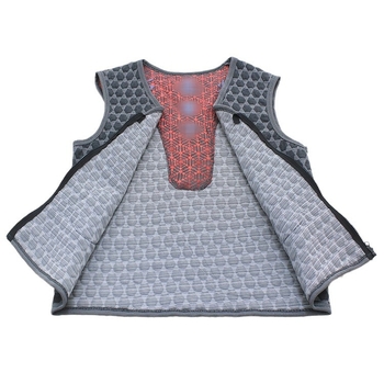 Γιλέκο με γραφένιο μικρο-ηλεκτρικό θέρμανση για χειμώνα και φθινόπωρο - Unisex, ύφασμα μπαμπού με σπάντεξ 59%, διπλή επένδυση από ίνες ακέτα, V-λαιμό, φροντίδα υγείας, εξωτερική χρήση