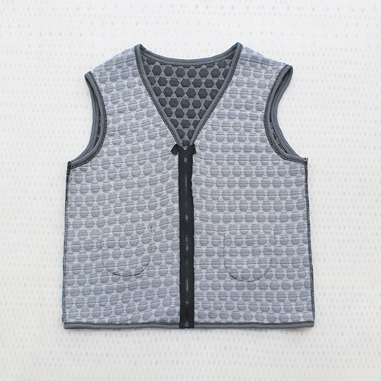 Γιλέκο με γραφένιο μικρο-ηλεκτρικό θέρμανση για χειμώνα και φθινόπωρο - Unisex, ύφασμα μπαμπού με σπάντεξ 59%, διπλή επένδυση από ίνες ακέτα, V-λαιμό, φροντίδα υγείας, εξωτερική χρήση