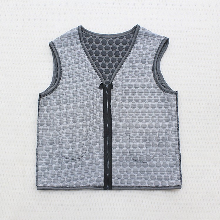 Γιλέκο με γραφένιο μικρο-ηλεκτρικό θέρμανση για χειμώνα και φθινόπωρο - Unisex, ύφασμα μπαμπού με σπάντεξ 59%, διπλή επένδυση από ίνες ακέτα, V-λαιμό, φροντίδα υγείας, εξωτερική χρήση