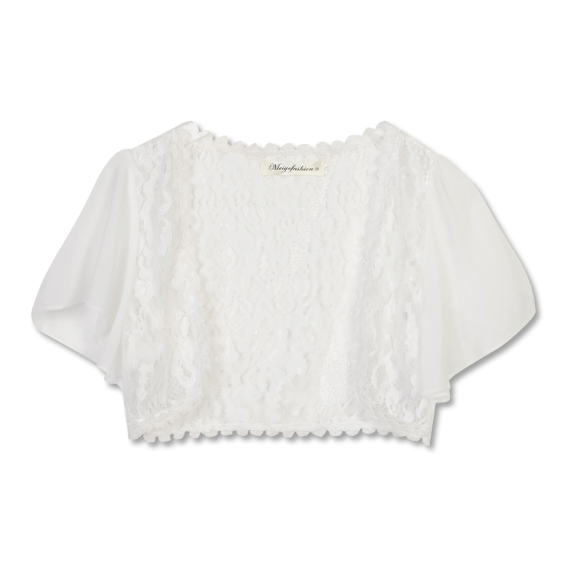 Дантелена жилетка комплект за жени: къс шифонов топ със шал и пола; шифон, полиестер 70–80%, принт, стил жилетка, ръкав 3/4