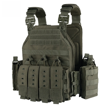 Τακτικό γιλέκο με καμουφλάζ, ύφασμα Oxford, ανθεκτικό στη φθορά, μηχανισμός γρήγορης απελευθέρωσης