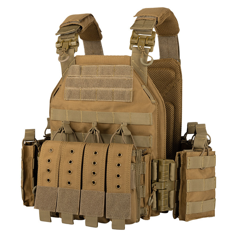 Τακτικό γιλέκο με καμουφλάζ, ύφασμα Oxford, ανθεκτικό στη φθορά, μηχανισμός γρήγορης απελευθέρωσης