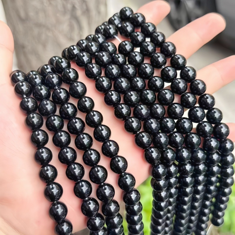 Prirodne srebrne obsidijanske perle i zlatne obsidijanske okrugle perle za DIY nakit, komponente za narukvicu, poluproizvodi na veliko