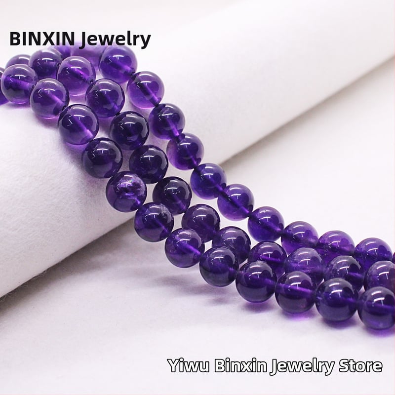 Ametistne slobodne perle, polirane, okrugle, Binxin Jewelry, podrijetlo Yiwu