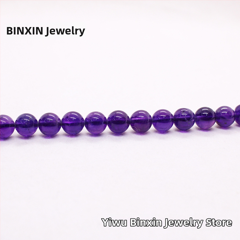 Ametistne slobodne perle, polirane, okrugle, Binxin Jewelry, podrijetlo Yiwu