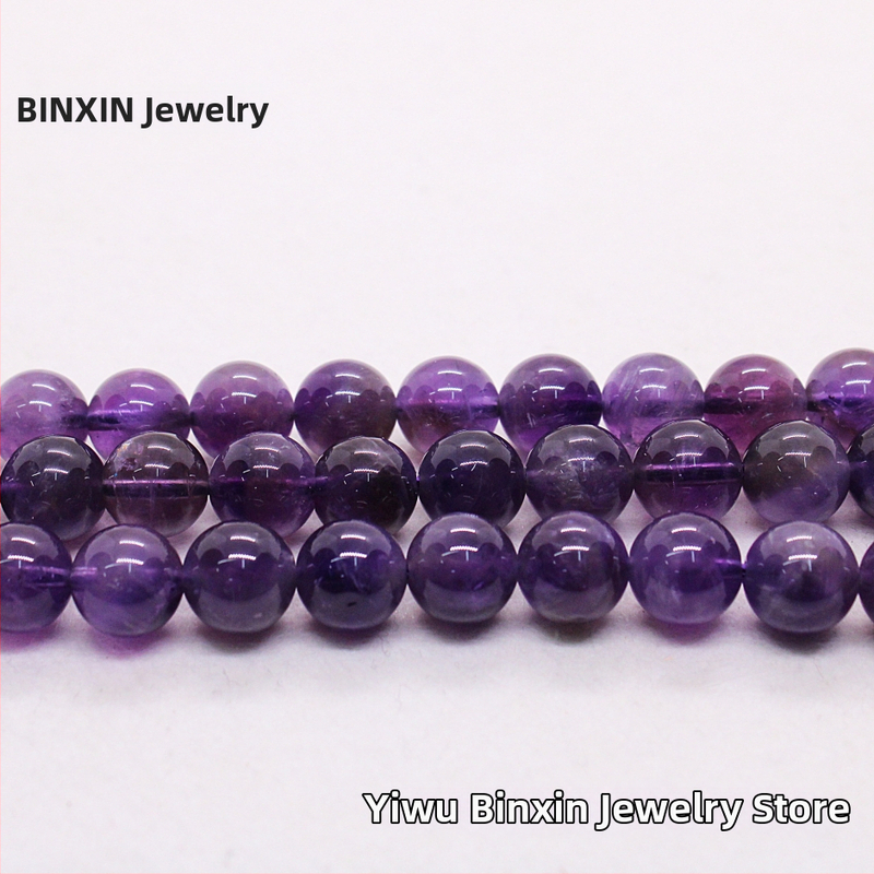Ametistne slobodne perle, polirane, okrugle, Binxin Jewelry, podrijetlo Yiwu