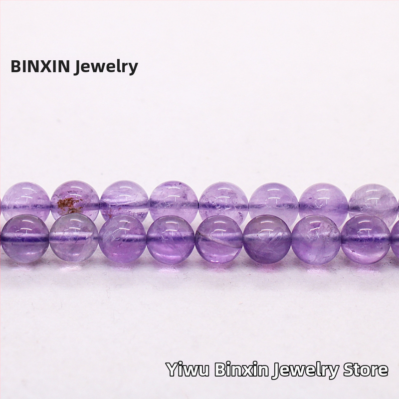 Ametistne slobodne perle, polirane, okrugle, Binxin Jewelry, podrijetlo Yiwu