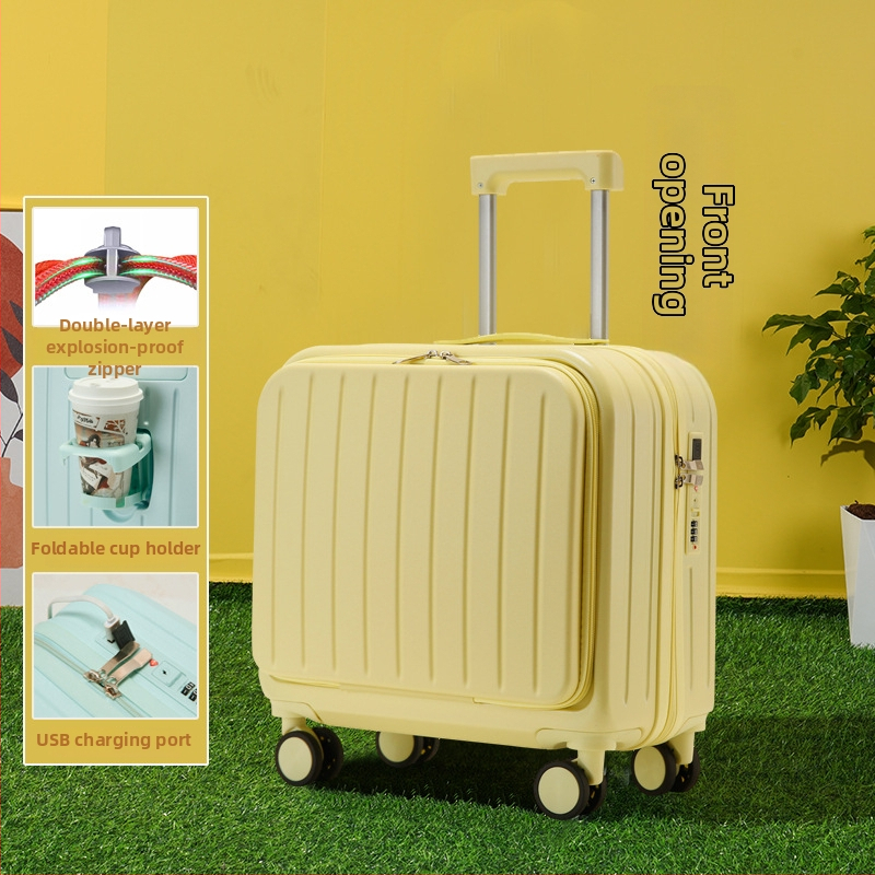 Kabinjā rokas bagāžas koferis; PVC korpuss; rāvējslēdzēja atvērums; USB ports; pretzādzība; modelis 716