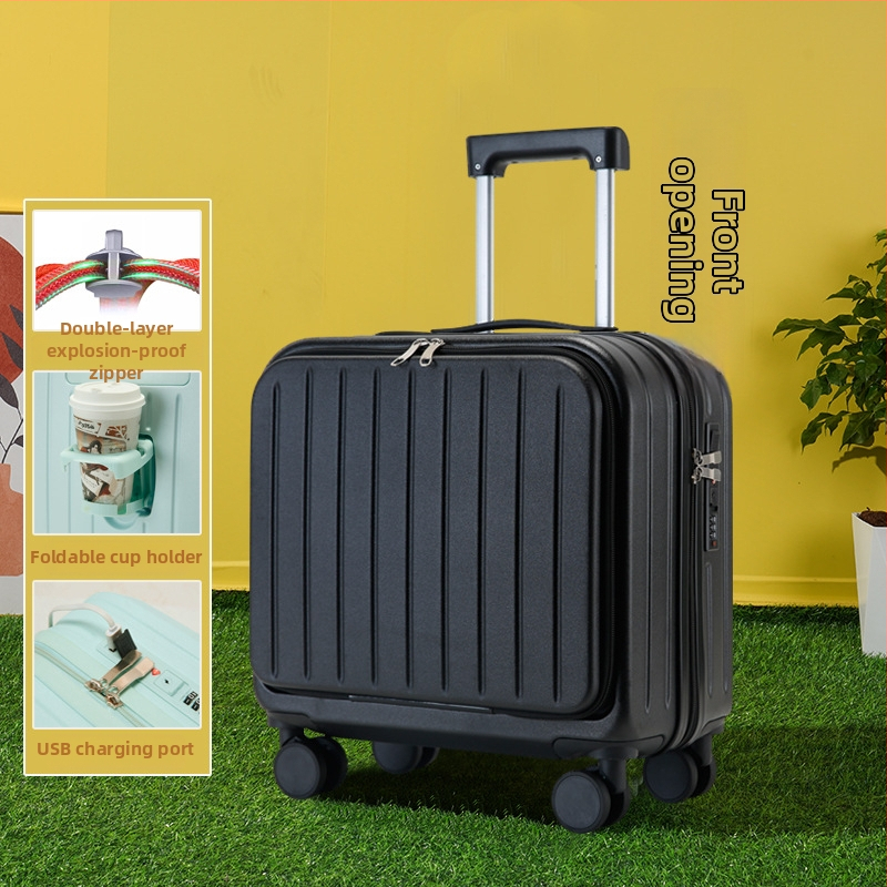 Kabinjā rokas bagāžas koferis; PVC korpuss; rāvējslēdzēja atvērums; USB ports; pretzādzība; modelis 716