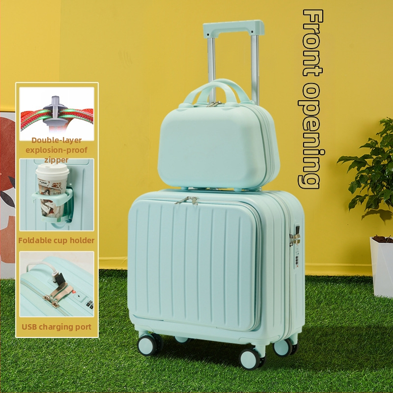 Kabinjā rokas bagāžas koferis; PVC korpuss; rāvējslēdzēja atvērums; USB ports; pretzādzība; modelis 716