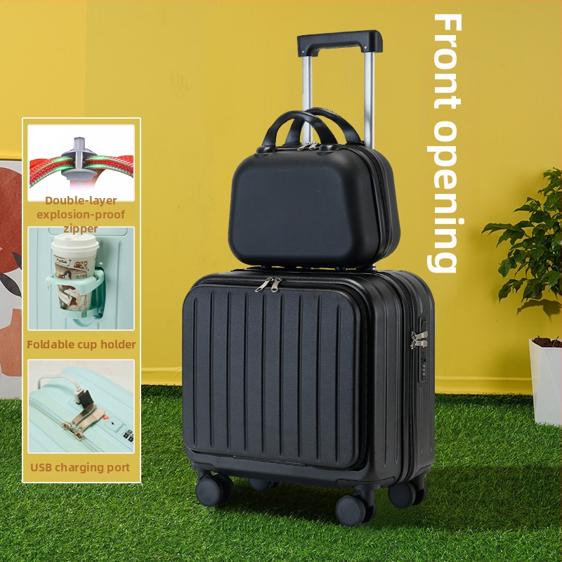 Kabinjā rokas bagāžas koferis; PVC korpuss; rāvējslēdzēja atvērums; USB ports; pretzādzība; modelis 716