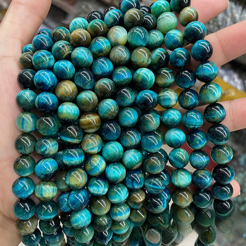 Prirodne Tiger Eye perle za nakit, okrugle 6 mm, slobodne perle za polugotove narukvice
