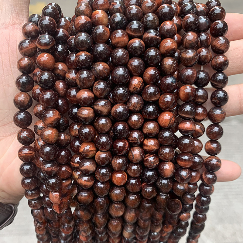 Prirodne Tiger Eye perle za nakit, okrugle 6 mm, slobodne perle za polugotove narukvice