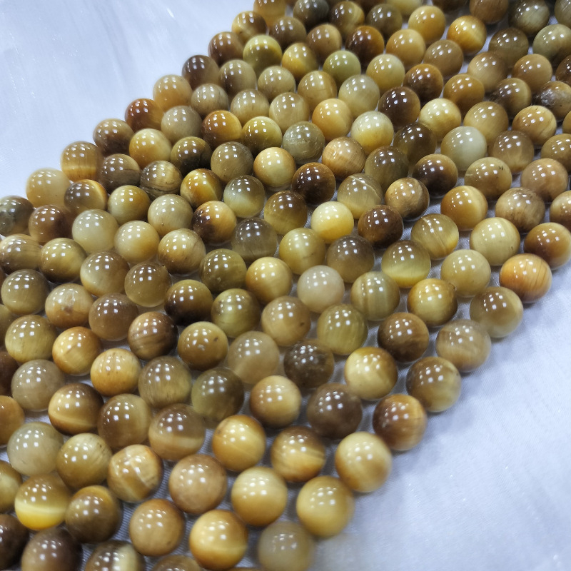 Prirodne Tiger Eye perle za nakit, okrugle 6 mm, slobodne perle za polugotove narukvice