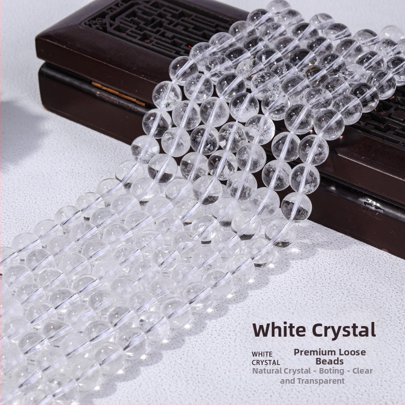 Kristalne perle za narukvicu – slobodne perle, prirodni stil, totem uzorak, obojena površina