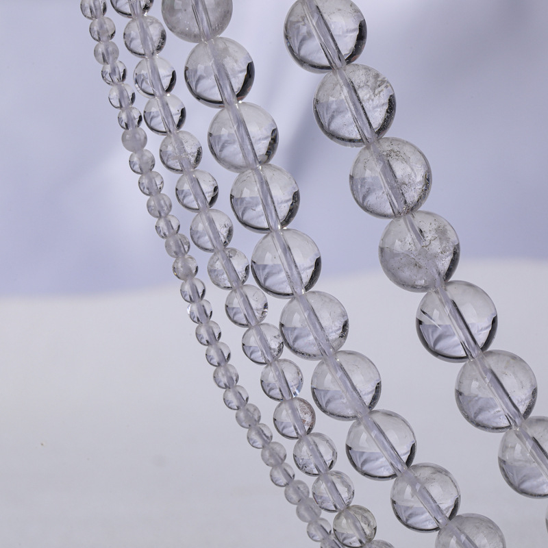 Kristalne perle za narukvicu – slobodne perle, prirodni stil, totem uzorak, obojena površina