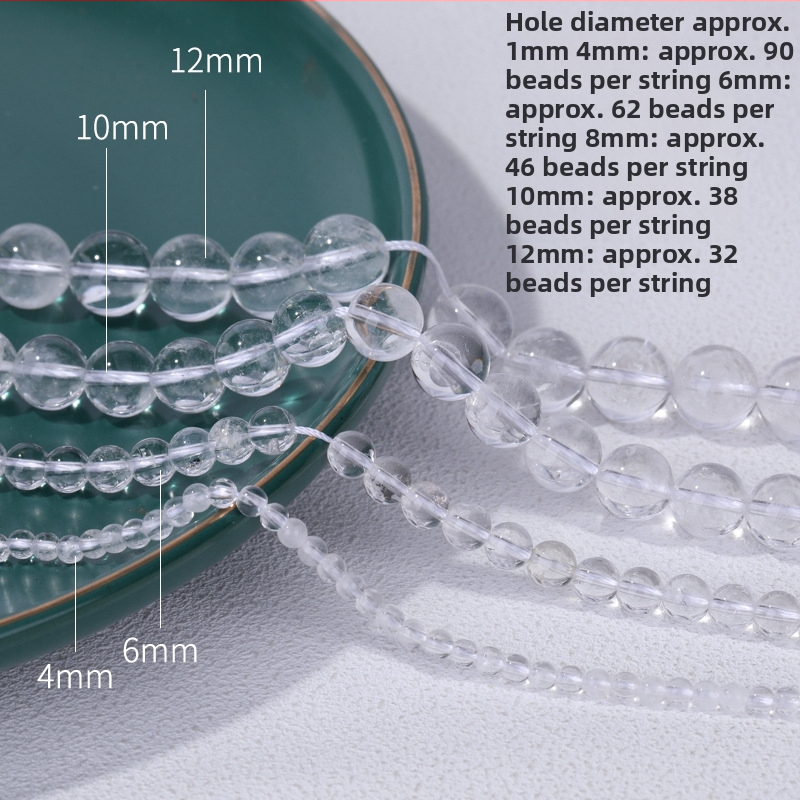 Kristalne perle za narukvicu – slobodne perle, prirodni stil, totem uzorak, obojena površina