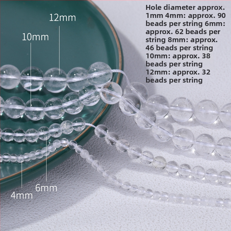 Kristalne perle za narukvicu – slobodne perle, prirodni stil, totem uzorak, obojena površina