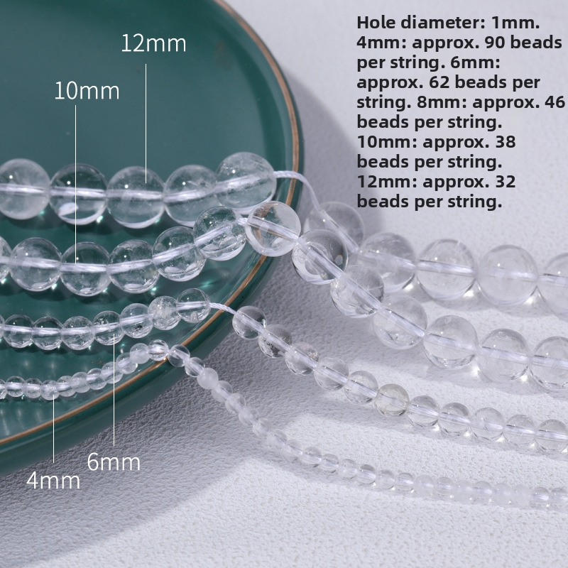 Kristalne perle za narukvicu – slobodne perle, prirodni stil, totem uzorak, obojena površina