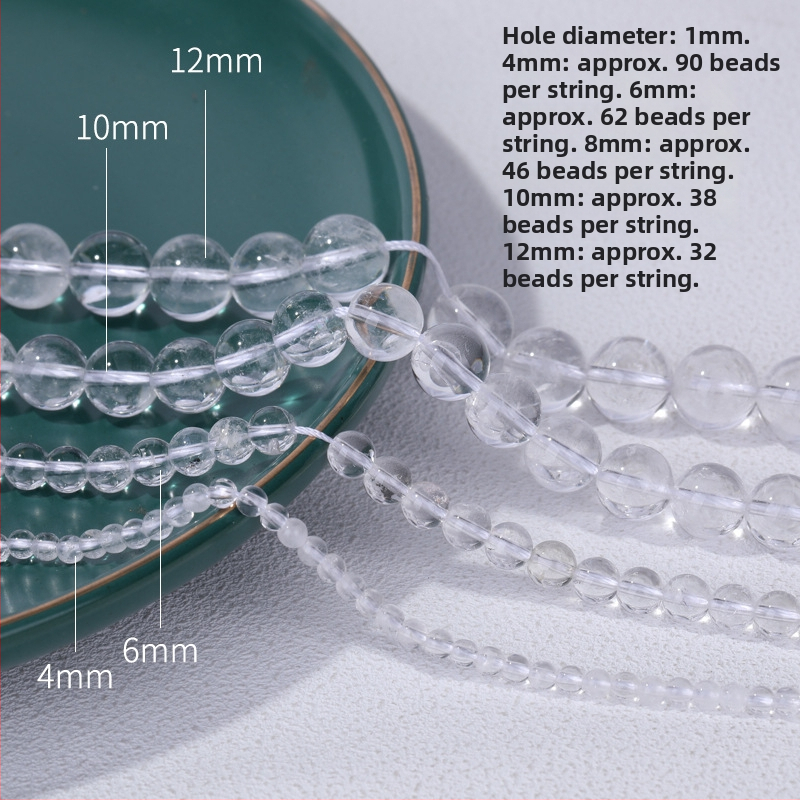 Kristalne perle za narukvicu – slobodne perle, prirodni stil, totem uzorak, obojena površina