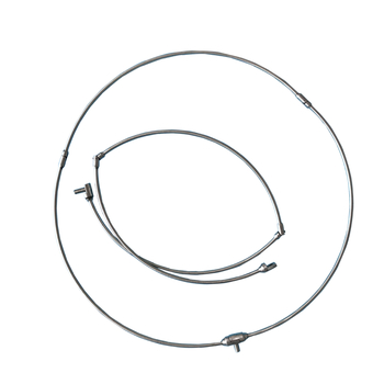 Inel de plasă de pescuit din oțel inoxidabil, cu interfață universală, pliabil și întărit