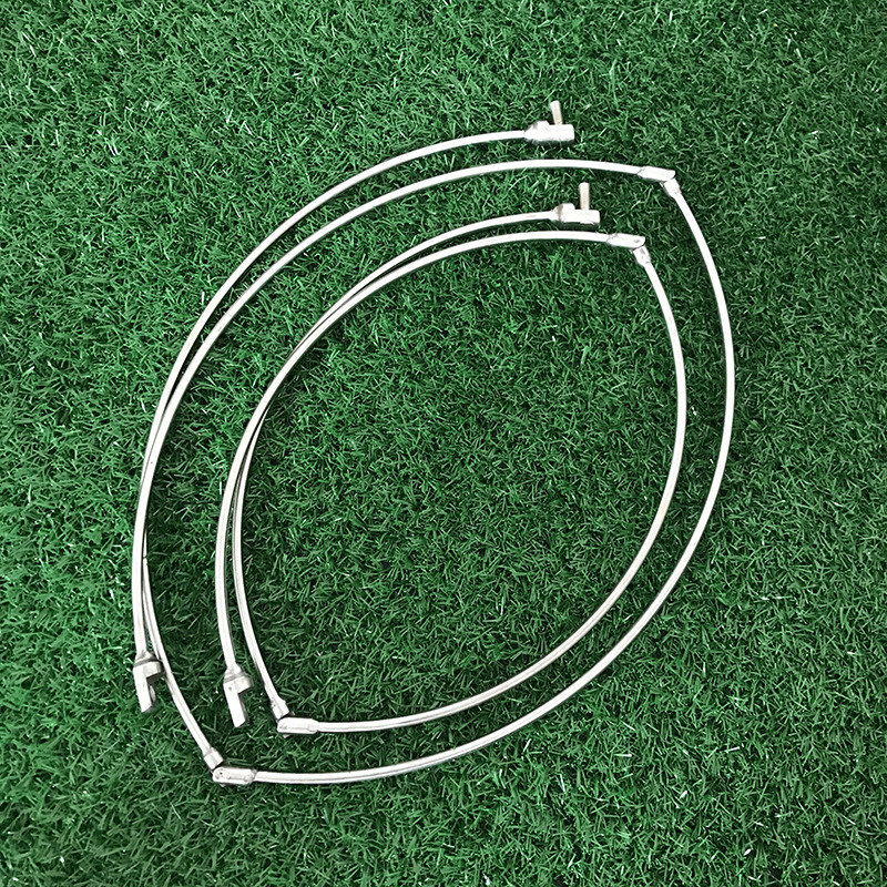 Inel de plasă de pescuit din oțel inoxidabil, cu interfață universală, pliabil și întărit