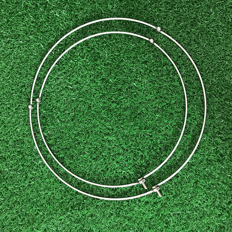 Inel de plasă de pescuit din oțel inoxidabil, cu interfață universală, pliabil și întărit