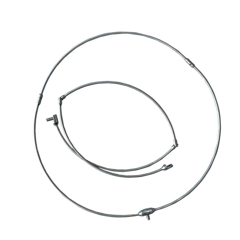 Inel de plasă de pescuit din oțel inoxidabil, cu interfață universală, pliabil și întărit