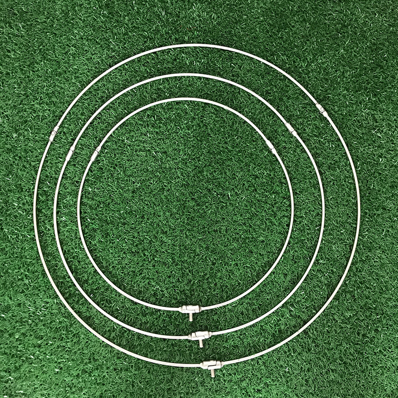 Inel de plasă de pescuit din oțel inoxidabil, cu interfață universală, pliabil și întărit