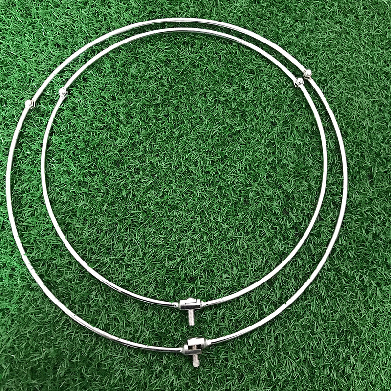 Inel de plasă de pescuit din oțel inoxidabil, cu interfață universală, pliabil și întărit