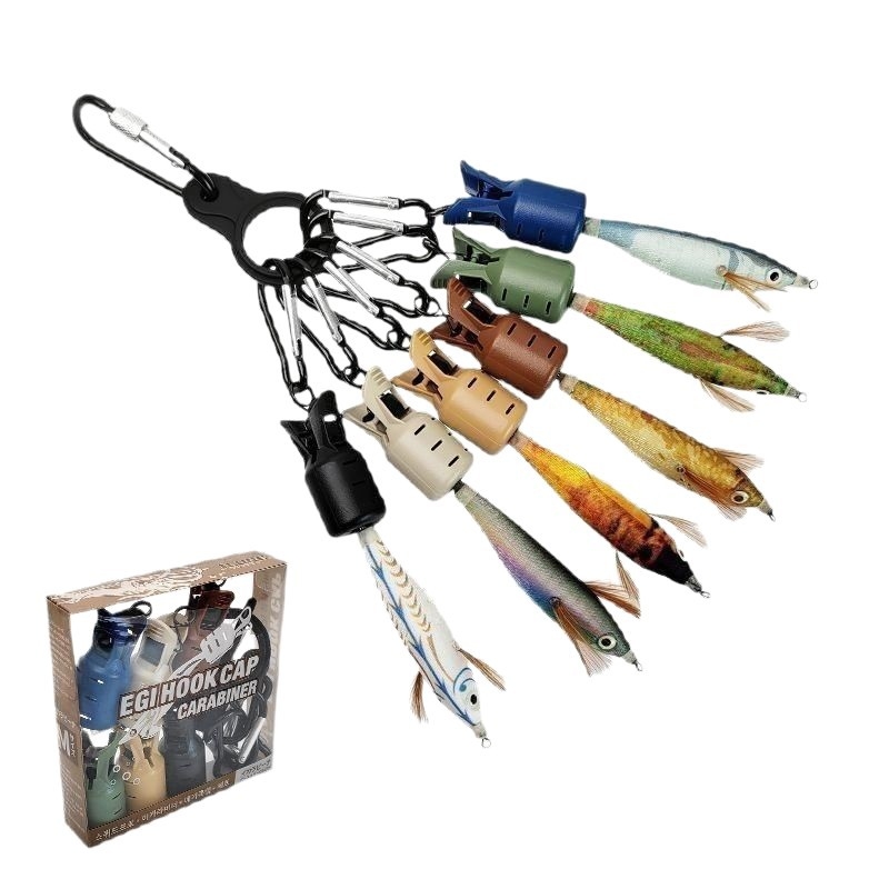 Capac protectie pentru carabinier cu șurub pentru cârlig de creveți din lemn, accesorii pescuit anti-zgârieturi, brand Ailuya, material ABS