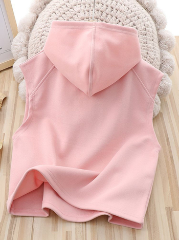 Bērnu kapucēta veste, 65% kokvilna, vienkrāsaina, 3–8 gadi, pavasaris-rudens