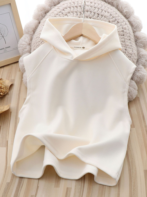 Bērnu kapucēta veste, 65% kokvilna, vienkrāsaina, 3–8 gadi, pavasaris-rudens