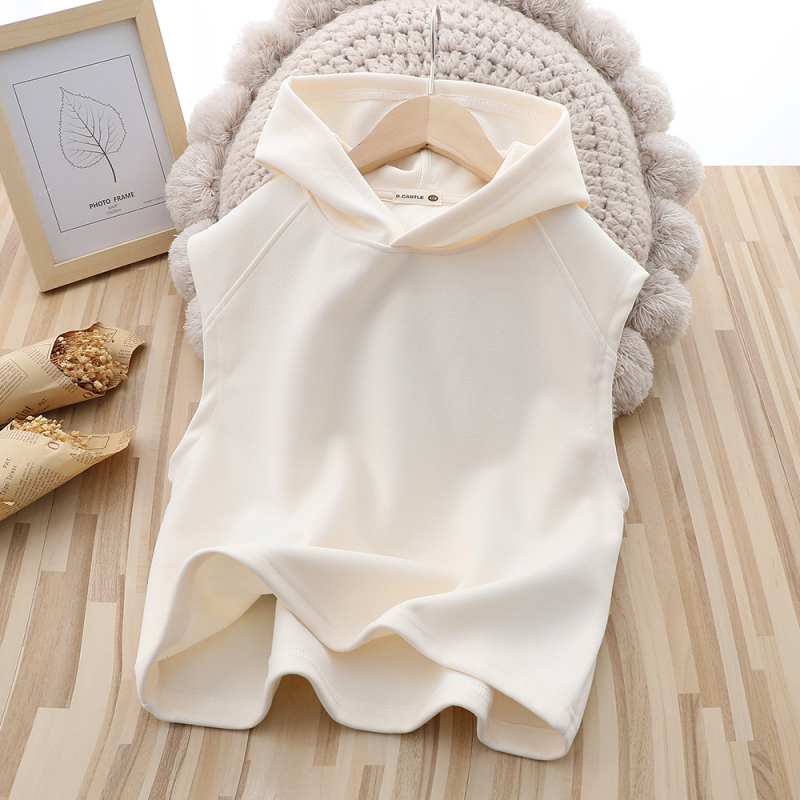 Bērnu kapucēta veste, 65% kokvilna, vienkrāsaina, 3–8 gadi, pavasaris-rudens