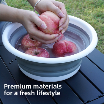 Sulankstomas lauko plovimo dubuo ir kibiras rinkinys — PP+TPR, 0,4 kg, 2024 m. leidimas, be importo